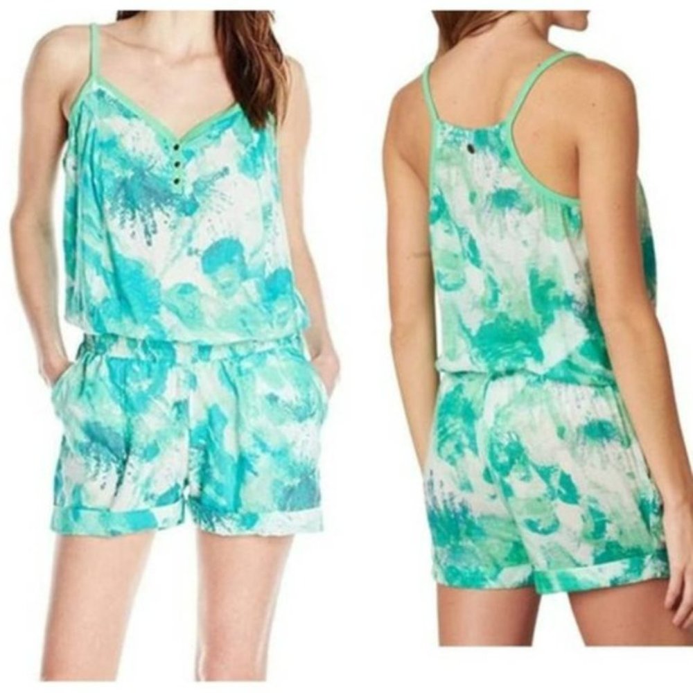 prAna Sylvia Romper Green Size Large #221
